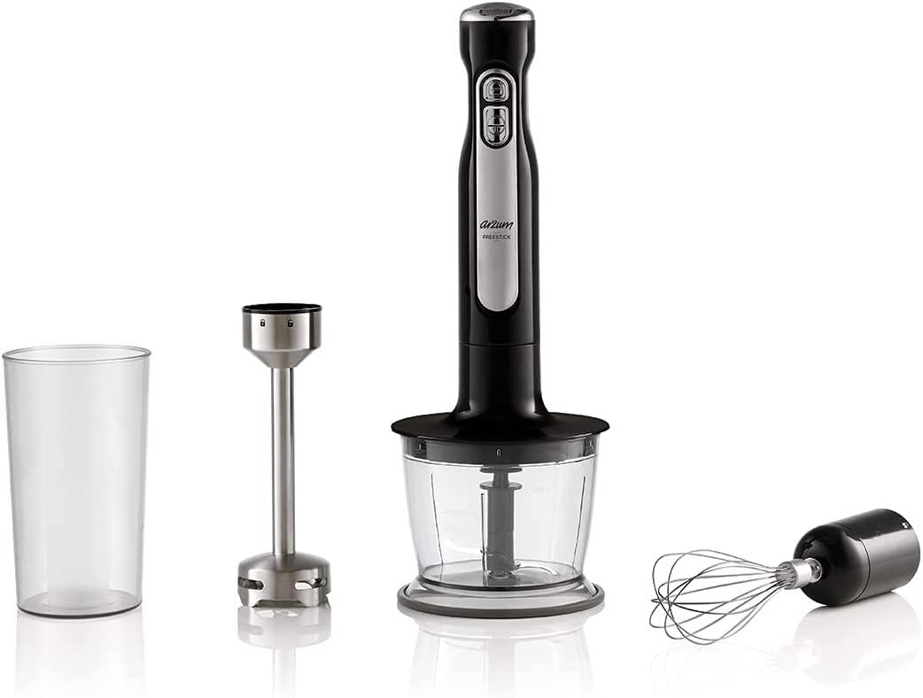 Arzum Ar1127 Freestick 700 ml Çift Bıçaklı Blender Seti Siyah