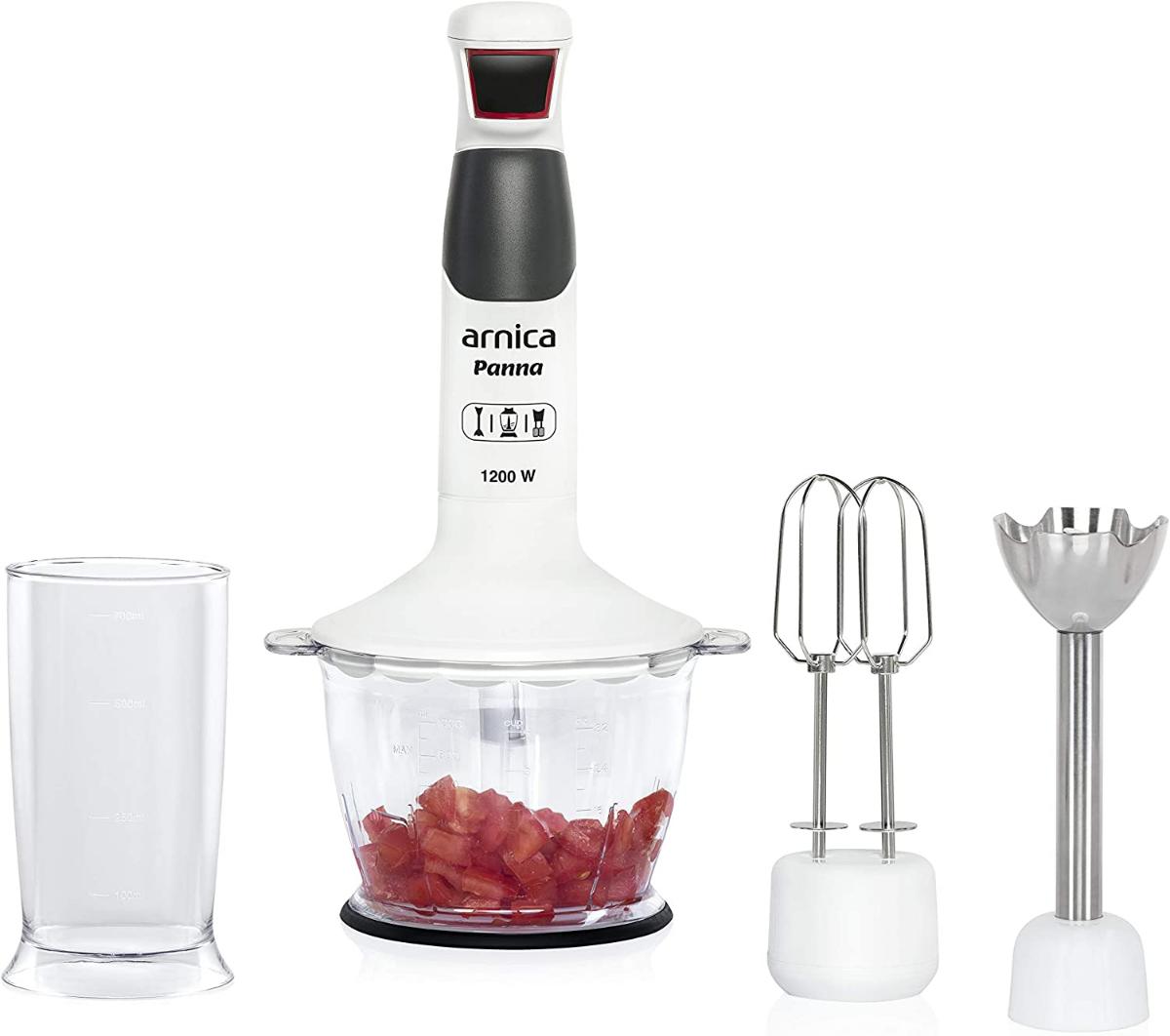 Arnica Diva Gh21595 1.1 lt Turbolu Çift Bıçaklı El Blender Siyah