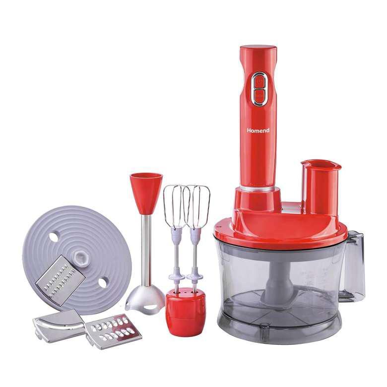 Homend Functional 2842H 1.5 lt Turbolu Çift Bıçaklı Blender Seti Kırmızı