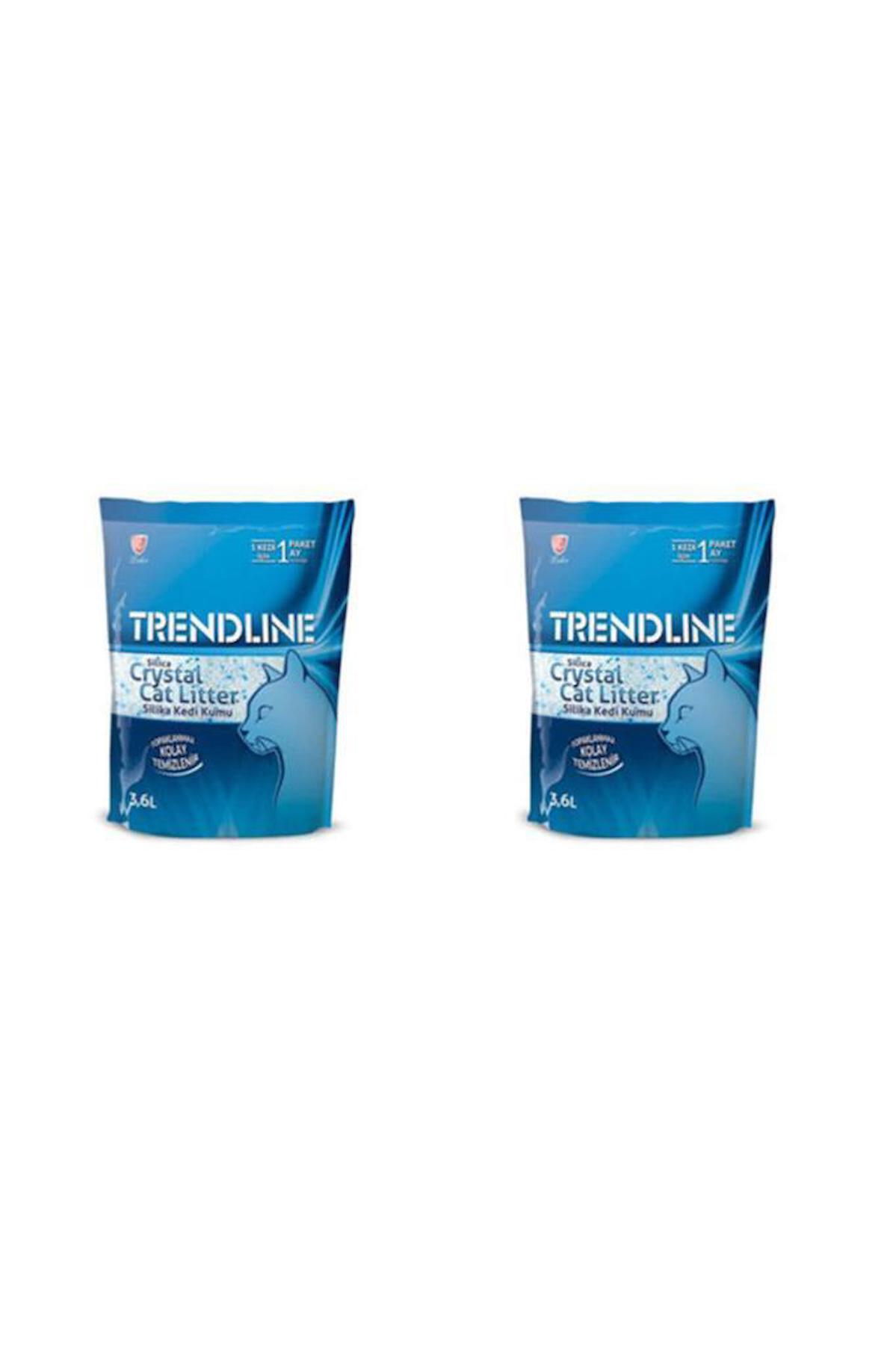 Trendline Kokusuz Kalın Taneli Kristal - Silika Kedi Kumu 2 x 3.6 lt