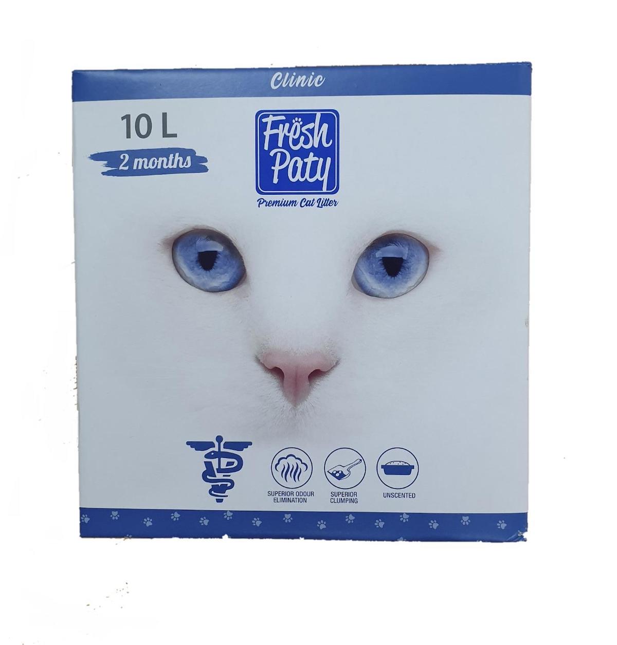 Fresh Paty Topaklanan İnce Taneli Bentonit Kedi Kumu 10 lt