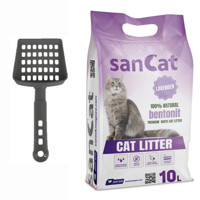 sancat Lavanta Kokulu Topaklanan İnce Taneli Bentonit Kedi Kumu 10 lt