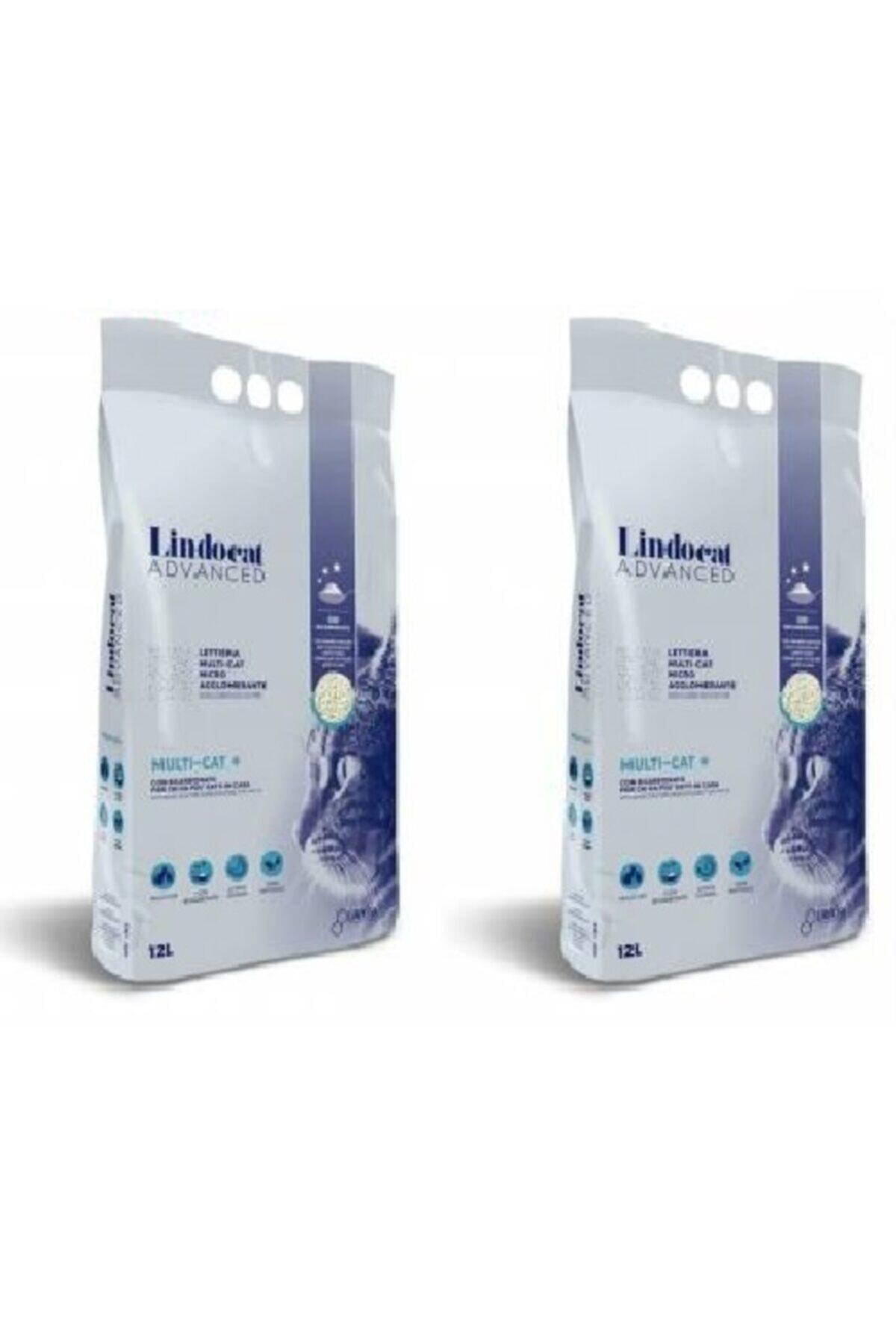 LindoCat Bikarbonatlı Topaklanan İnce Taneli Bentonit Kedi Kumu 2 x 12 lt