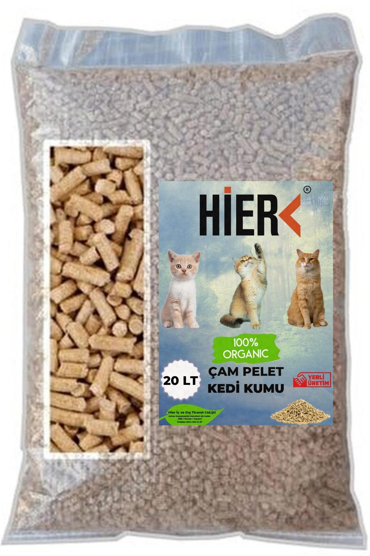 Hier İnce Taneli Çam Pellet Kedi Kumu 20 lt