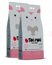 Toi Moi Bebek Pudralı Topaklanan İnce Taneli Sodyum Bentonit Kedi Kumu 2 x 10 lt