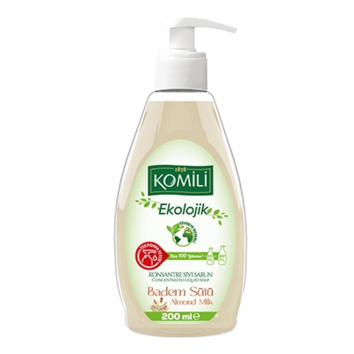 Komili Badem Sütlü Nemlendiricili Sıvı Sabun 200 ml Tekli