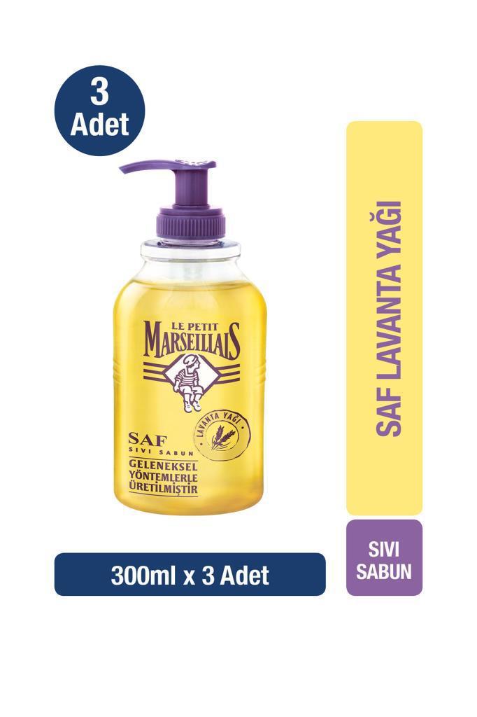 Le Petit Marseillais Lavanta Nemlendiricili Sıvı Sabun 3 x 300 ml 3'lü