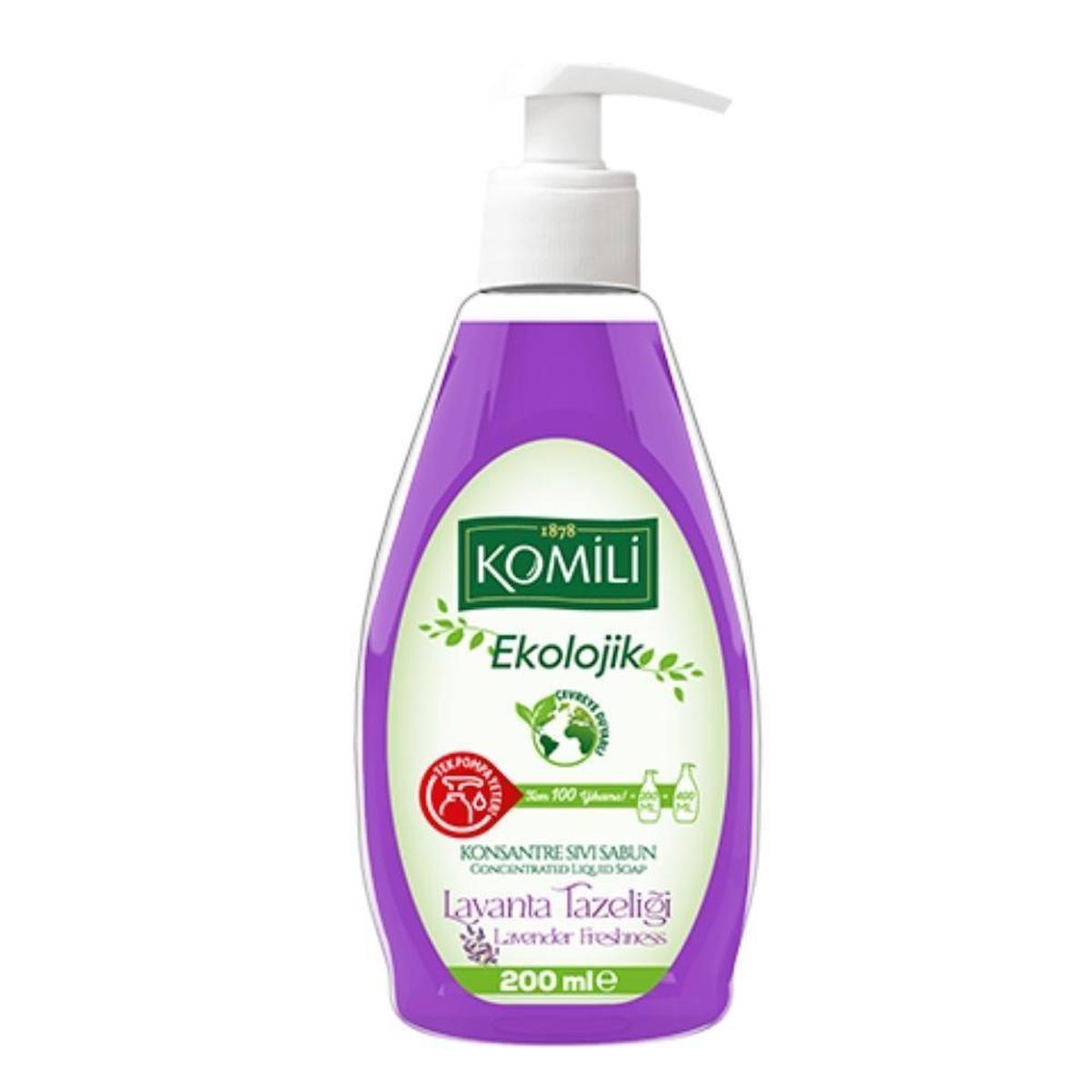 Komili Lavanta Nemlendiricili Sıvı Sabun 200 ml Tekli