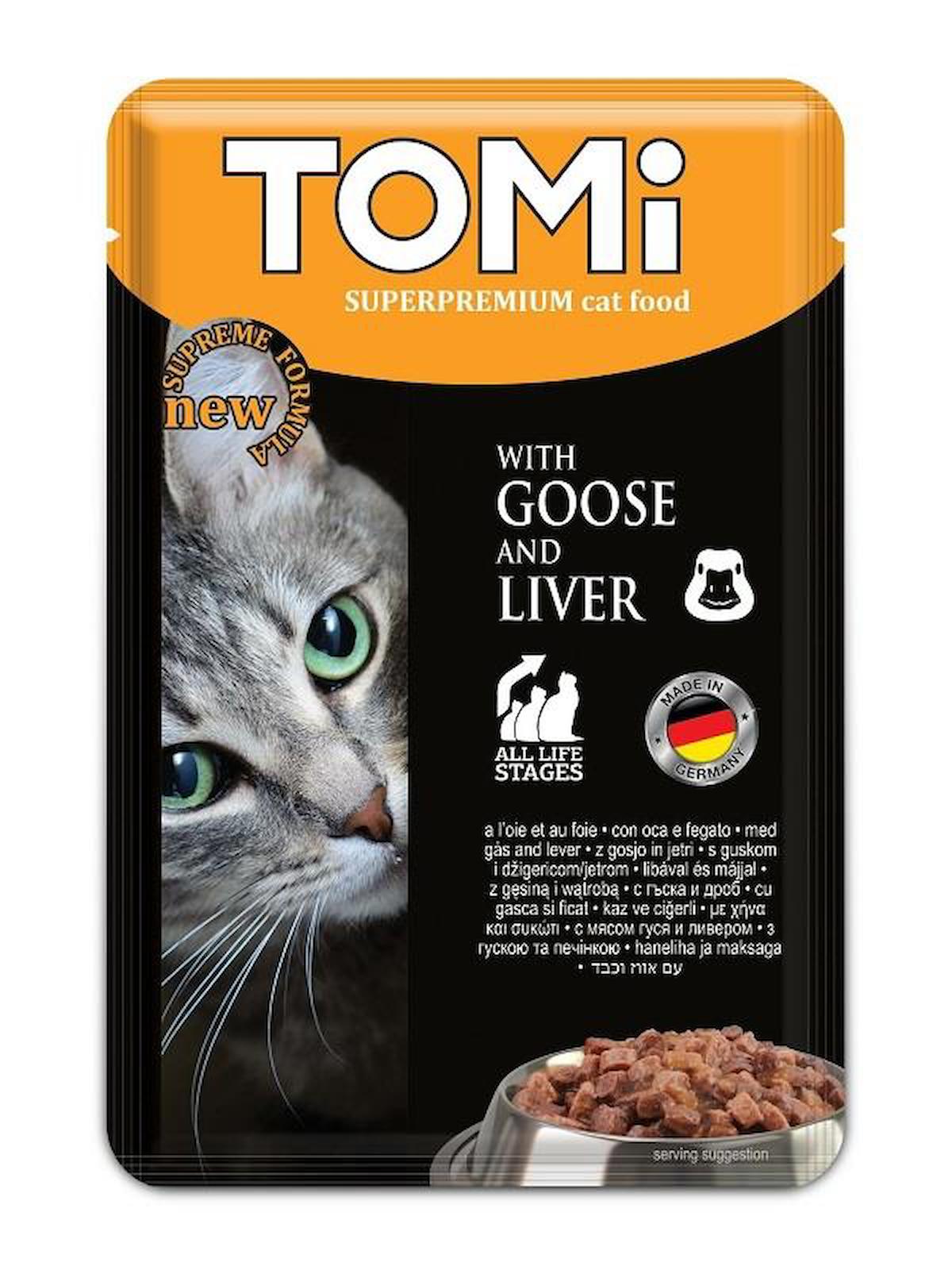 Tomi Superpremium Ciğerli Yetişkin Yaş Kedi Maması 100 gr