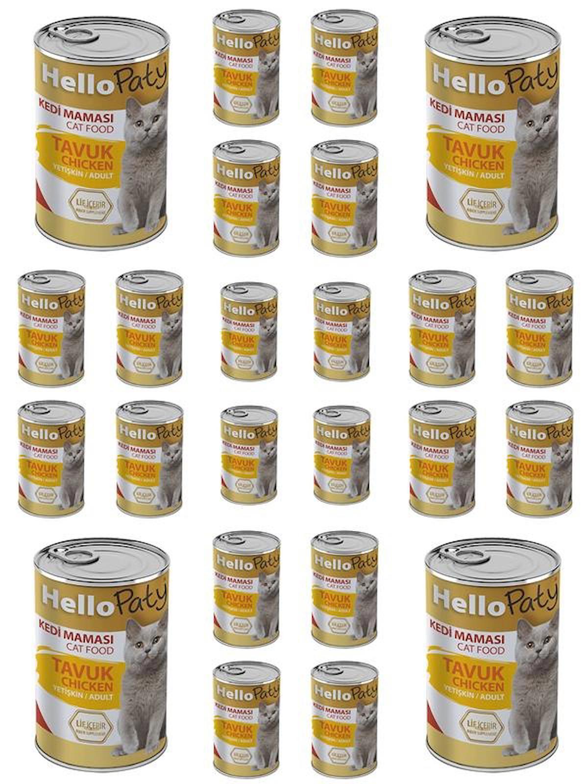Hello Paty Lif İçerir Tavuklu Yetişkin Yaş Kedi Maması 24x415 gr