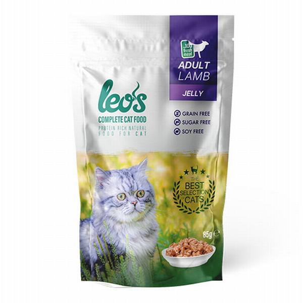 Leo's Complete Kuzu Etli Yetişkin Yaş Kedi Maması 24x85 gr