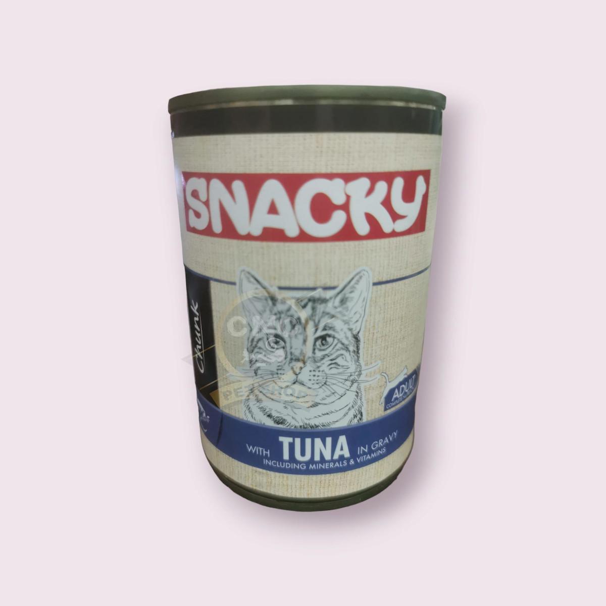 Snacky Including Minerals & Vitamins Ton Balıklı Soslu Yetişkin Yaş Kedi Maması 400 gr