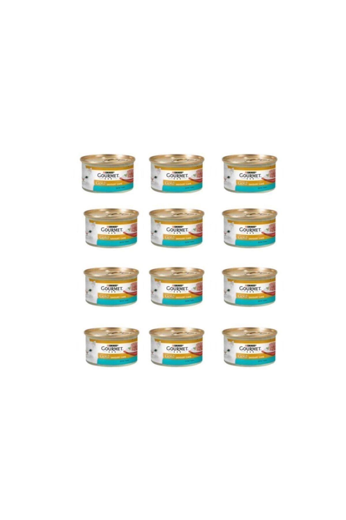 Purina Gold Ton Balıklı Yetişkin Yaş Kedi Maması 12x85 gr