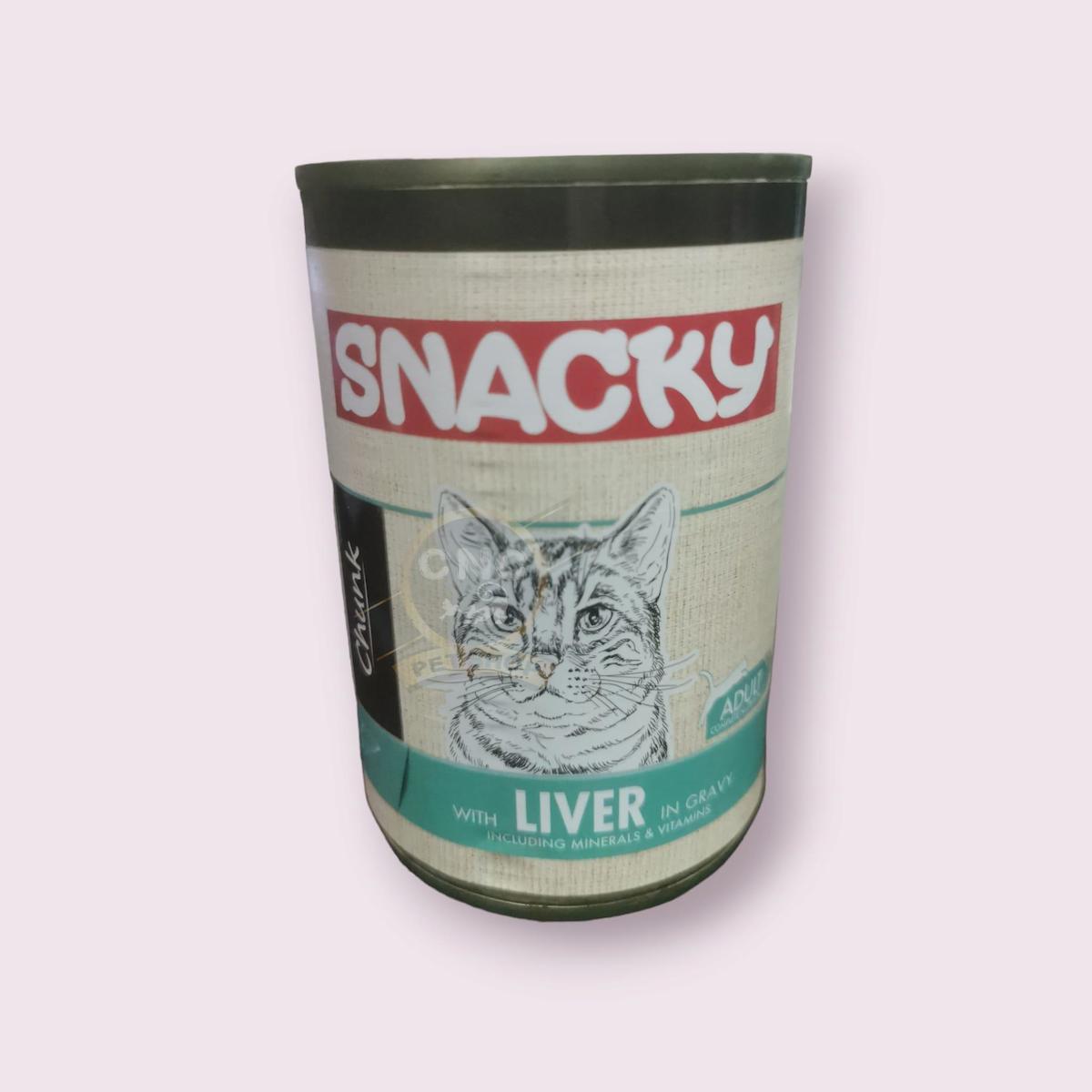 Snacky Including Minerals & Vitamins Ciğerli Soslu Yetişkin Yaş Kedi Maması 400 gr