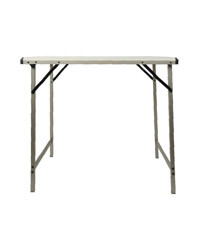 Nurgaz 80 x 60 cm Çantalı Dikdörtgen Alüminyum Katlanır Kamp Masası Siyah