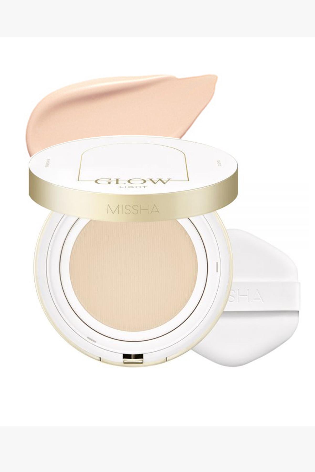 Missha Glow Light 21P Fair Güneş Koruyuculu Pudra Kompakt Fondöten 13 gr