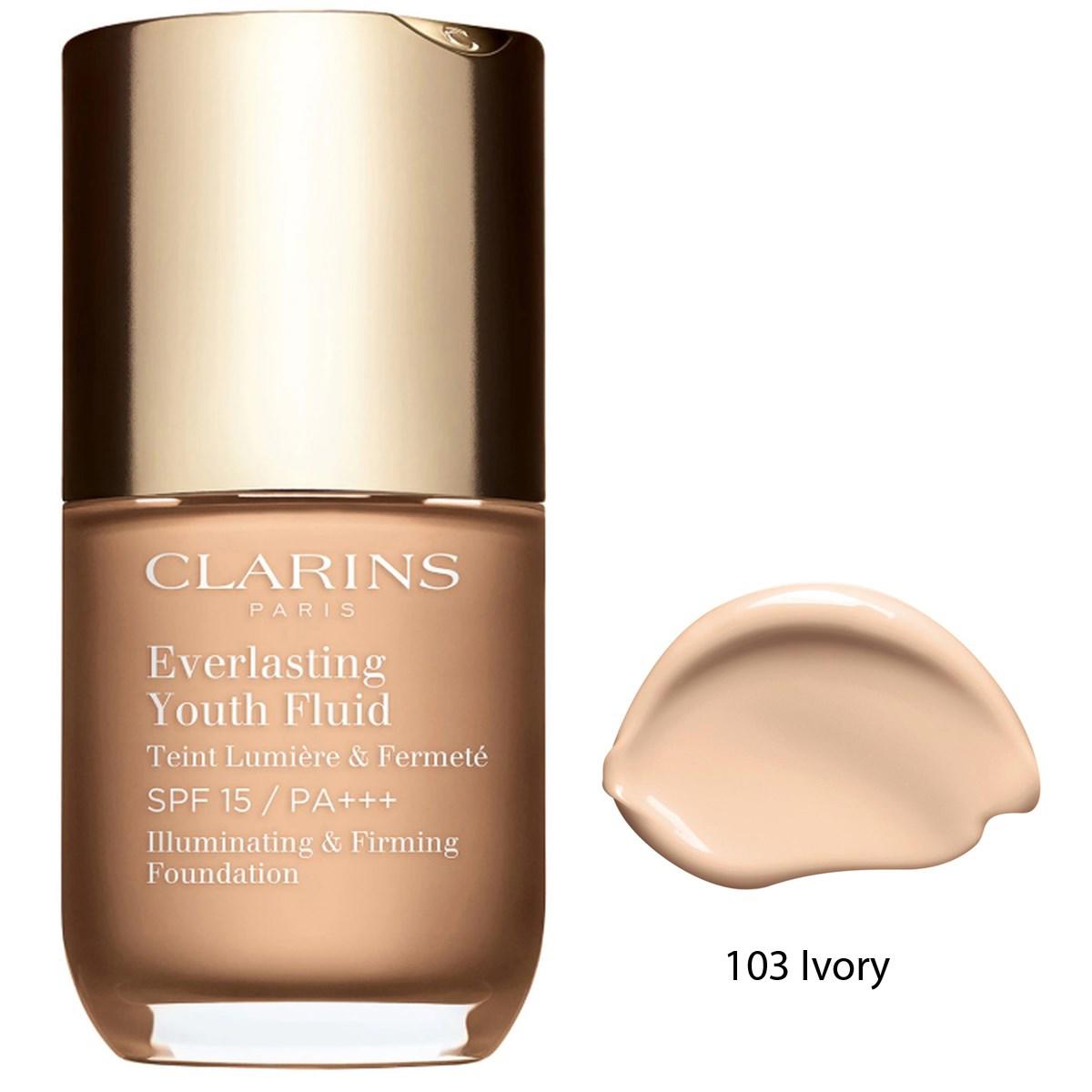 Clarins Everlasting Youth 103 Ivory Güneş Koruyuculu Likit Serum Fondöten 30 ml