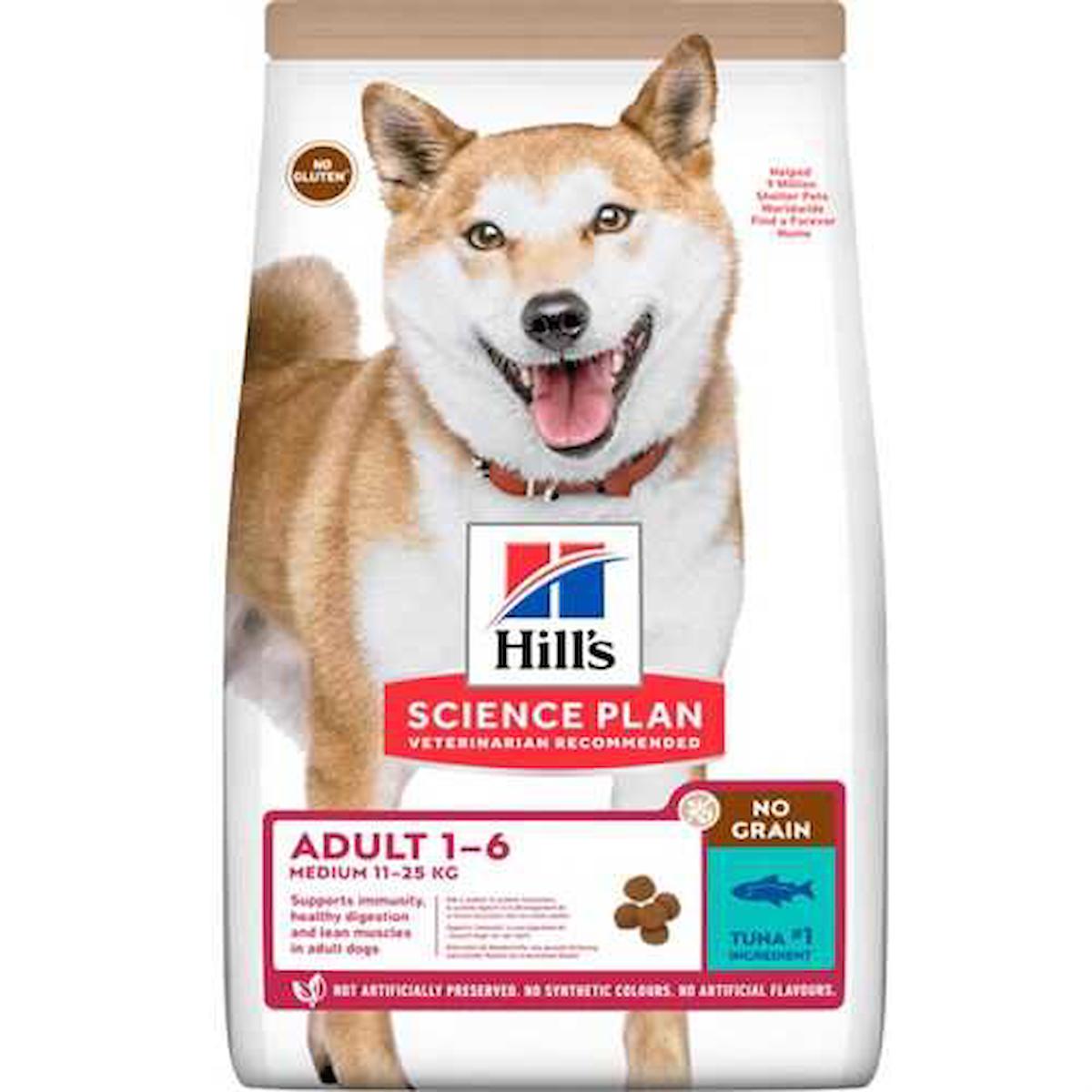 Hill'S Adult -6 No Grain Balıklı Orta Irk Yetişkin Kuru Köpek Maması 2.5 kg