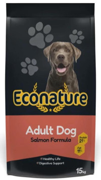 Econature Somonlu Tüm Irklar Yetişkin Kuru Köpek Maması 15 kg