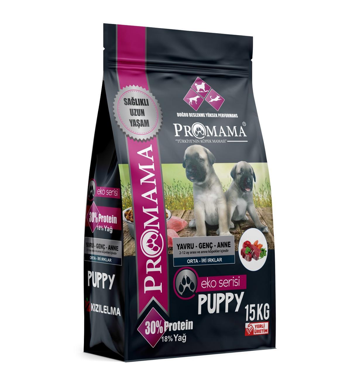 Promama Eko Serisi Kuzu Etli Tüm Irklar Yavru Kuru Köpek Maması 15 kg