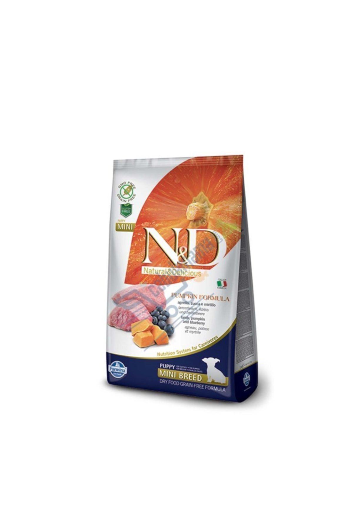 N&D Pumpkin Bal Kabaklı Kuzu Etli ve Yaban Mersinli Yavru Kuru Köpek Maması 2.5 kg