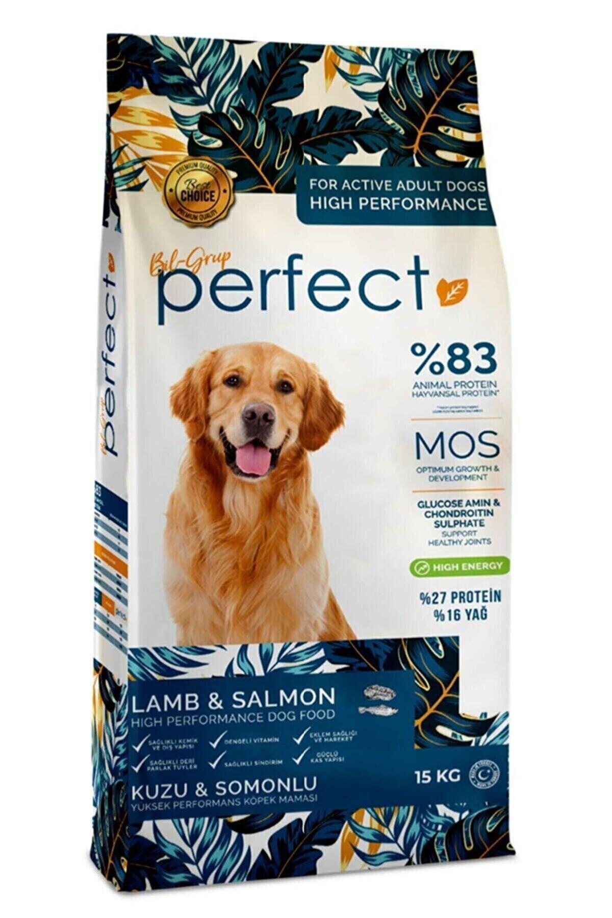 Perfect High Energy Kuzu ve Somonlu Etli Tüm Irklar Yetişkin Kuru Köpek Maması 15 kg