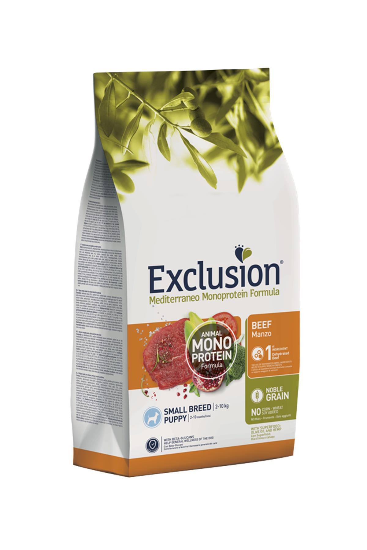Exclusion Monoprotein Narlı ve Sığır Etli Küçük Irk Yavru Kuru Köpek Maması 2 kg