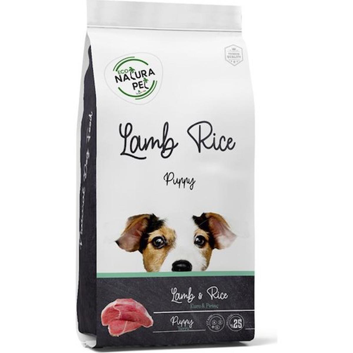 Natura Pet Pirinçli ve Kuzu Etli Tüm Irklar Yavru Kuru Köpek Maması 1.5 kg