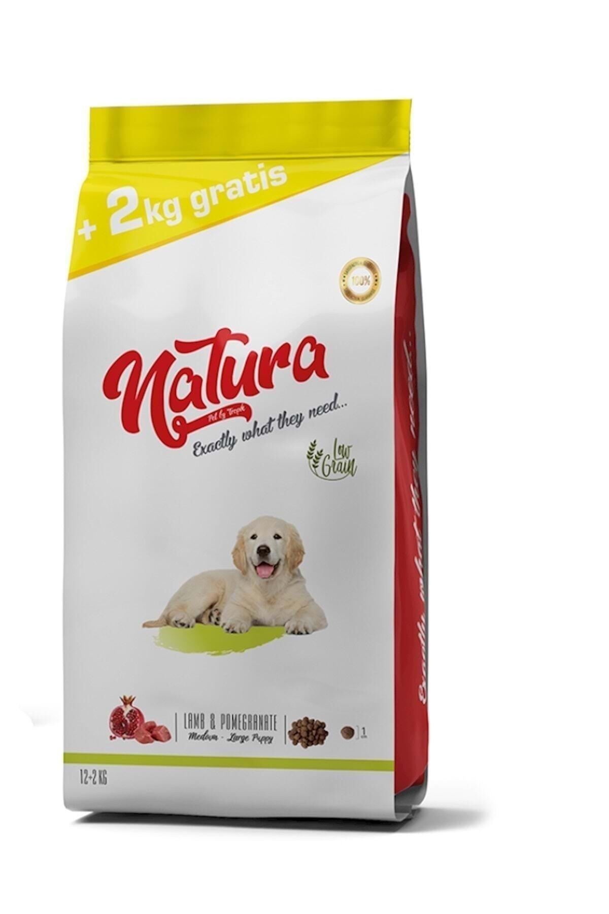 Natura Pet Kuzu Etli ve Narlı Büyük Irk Yavru Kuru Köpek Maması 14 kg