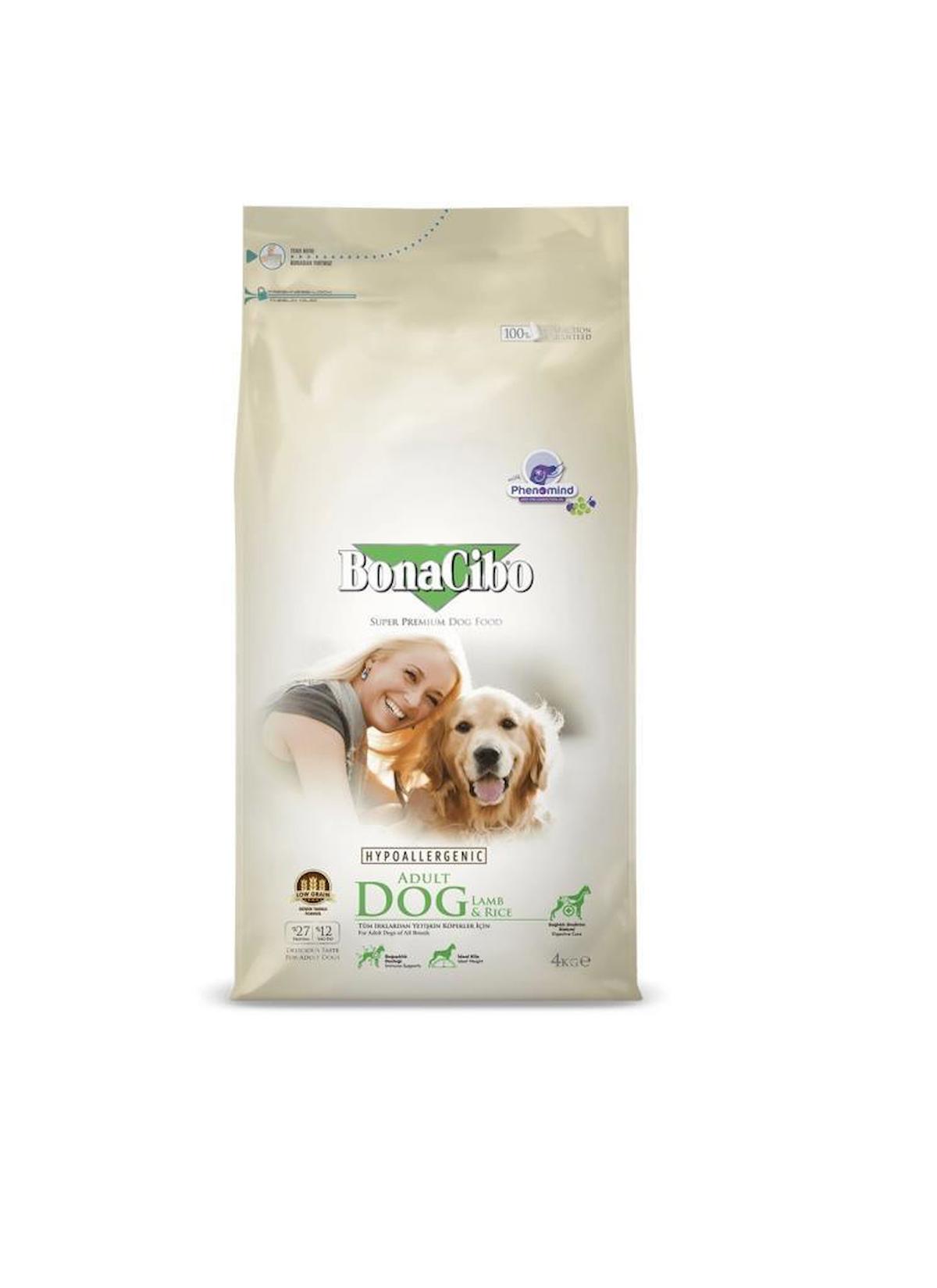 Bonacibo Super Premium Kuzu Etli Tüm Irklar Yetişkin Kuru Köpek Maması 4 kg