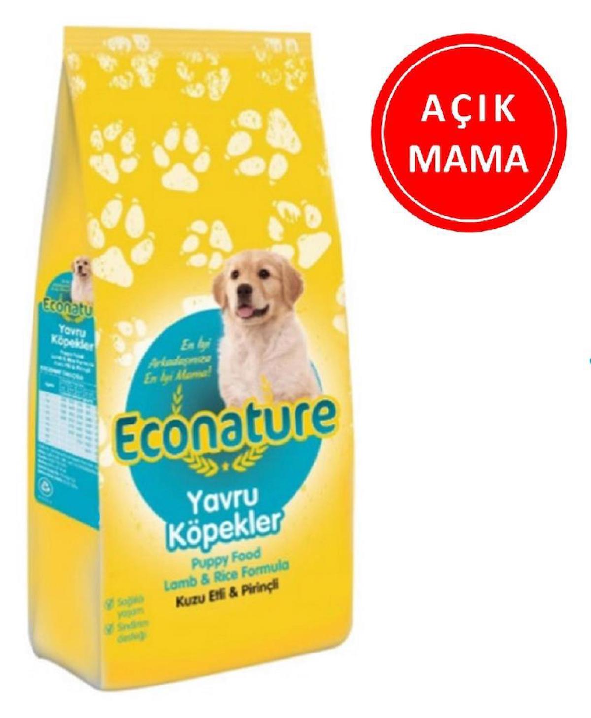 Econature Kuzu Etli Tüm Irklar Yavru Kuru Köpek Maması 1 kg