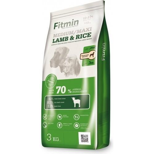Fitmin Kuzu Etli Büyük ve Orta Irk Yetişkin Kuru Köpek Maması 3 kg