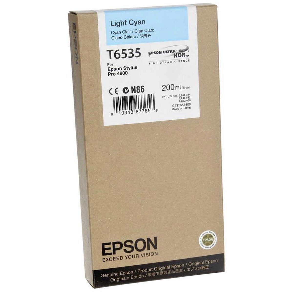 Epson T6535-C13T653500 Orijinal Mavi Mürekkep Kartuş