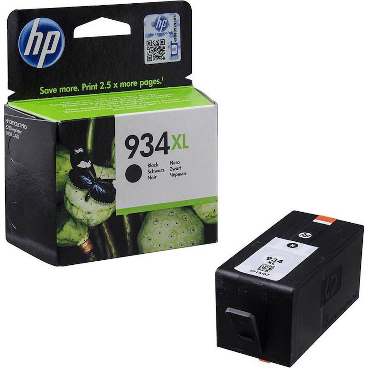 HP 934-C2P23AE Orijinal Siyah Mürekkep Kartuş