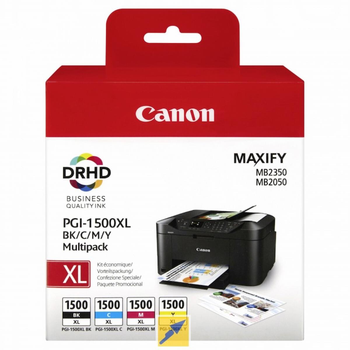 Canon 9182B004 PGI-1500XL C/M/Y/BK Orijinal Renkli Mürekkep Kartuş