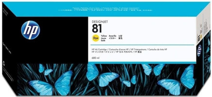 HP 81-C4933A Orijinal Sarı Mürekkep Kartuş