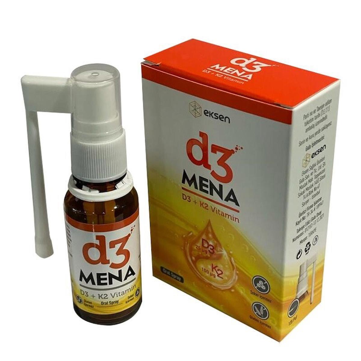 Eksen D3 Mena K2+D3 Sade Unisex Vitamin 20 ml