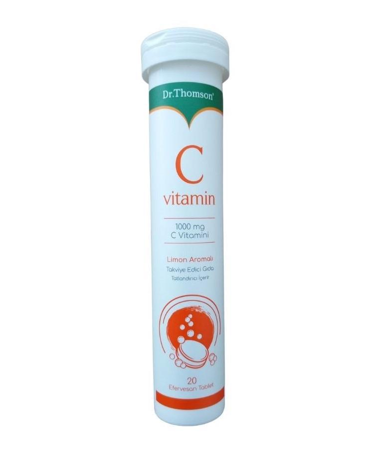 Dr Thomson C Vitamini Aromalı Unisex 20 Tablet