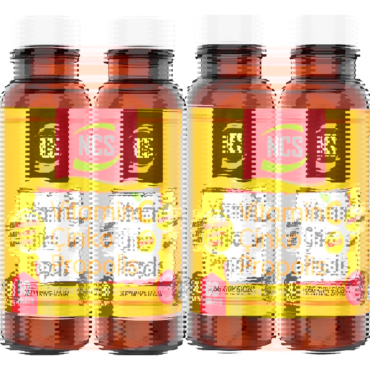 Ncs Çinko Sade Unisex Vitamin 2x60 Tablet