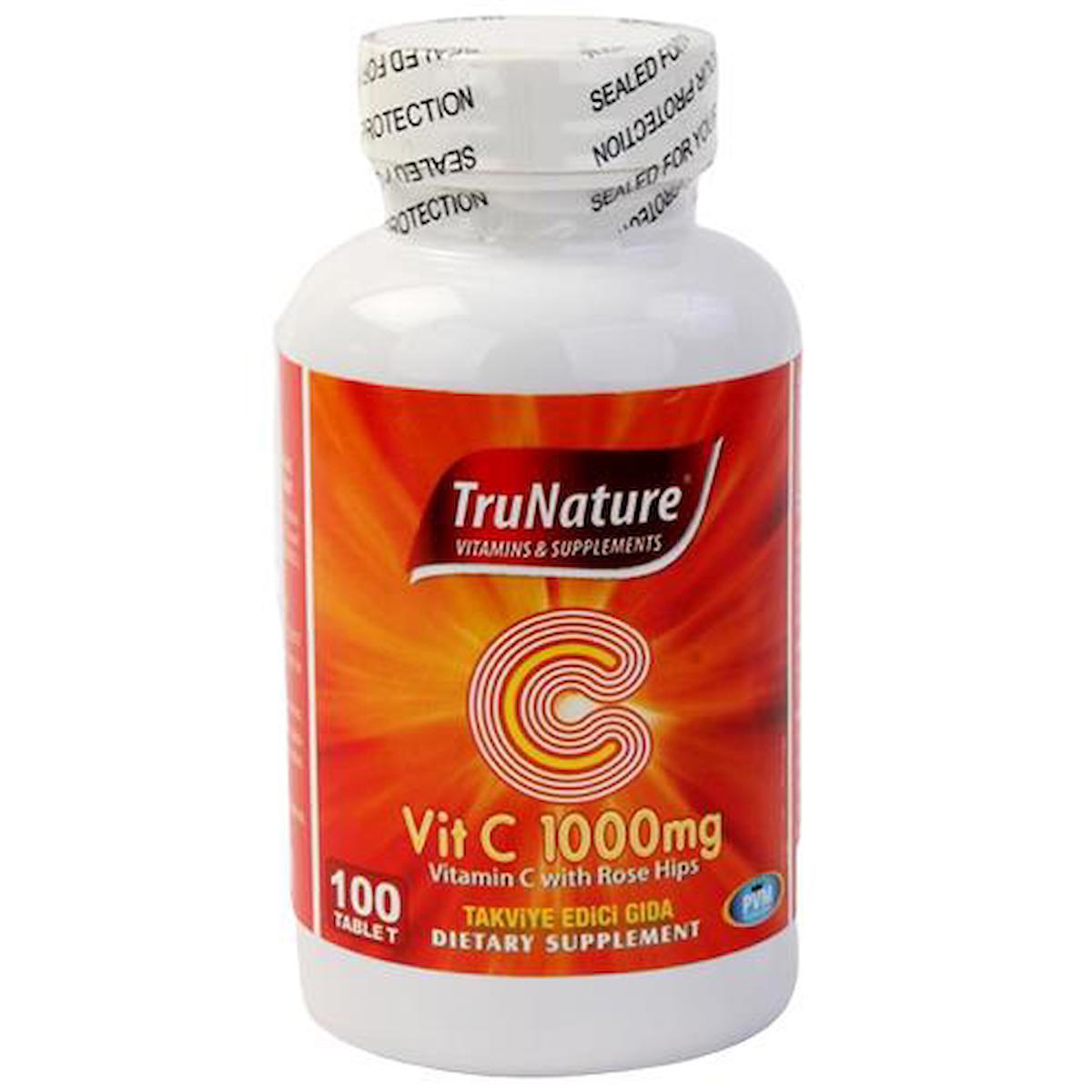 Trunature C Vitamini Aromasız Unisex 100 Tablet