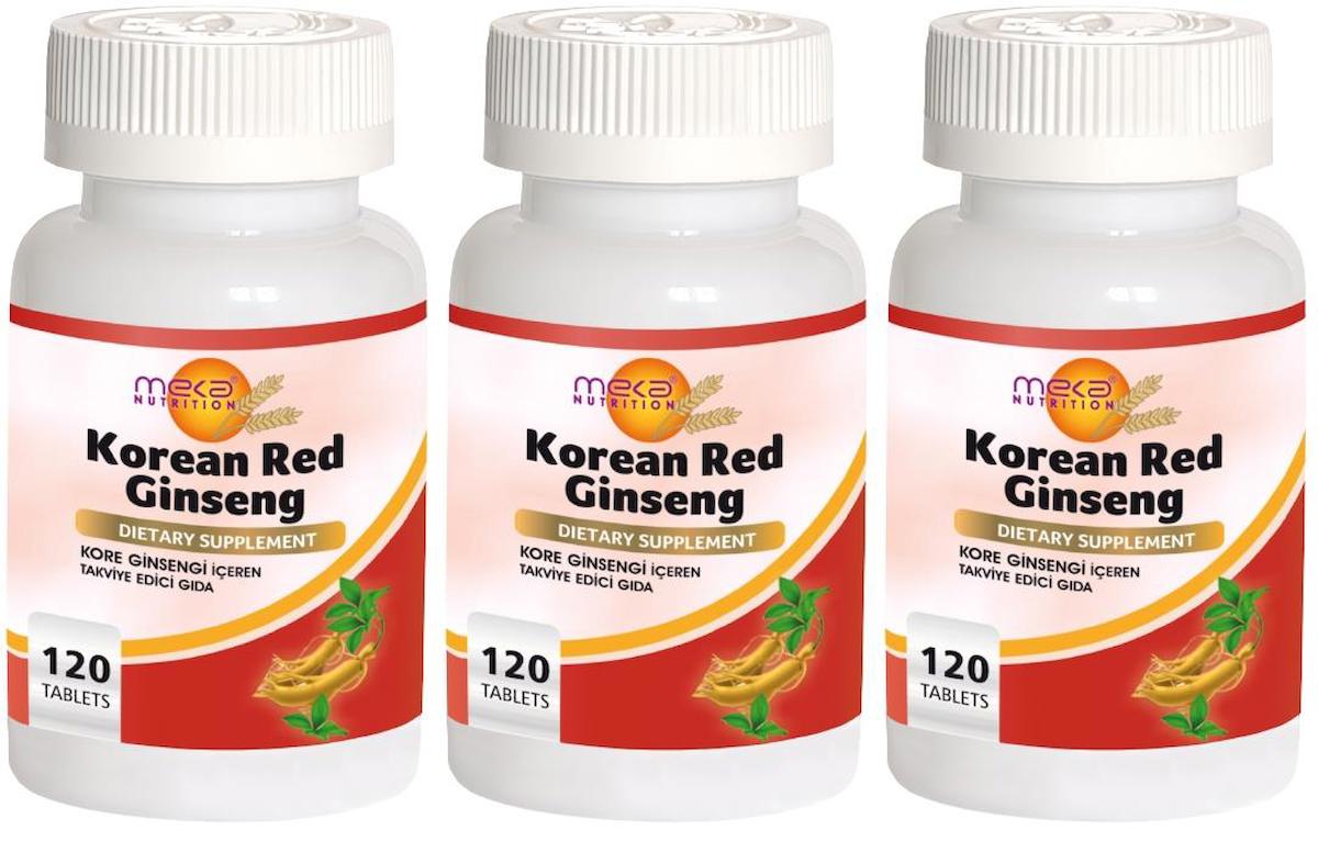 Meka Nutrition Ginseng Aromasız Unisex Vitamin 3x120 Tablet