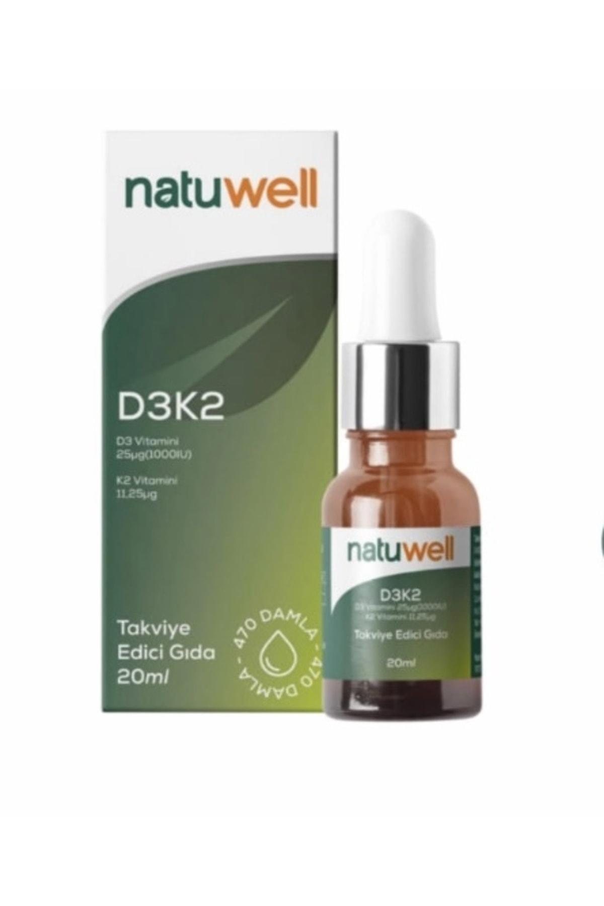 Natuwell D3K2 Sade Çocuk Vitamin 20 ml