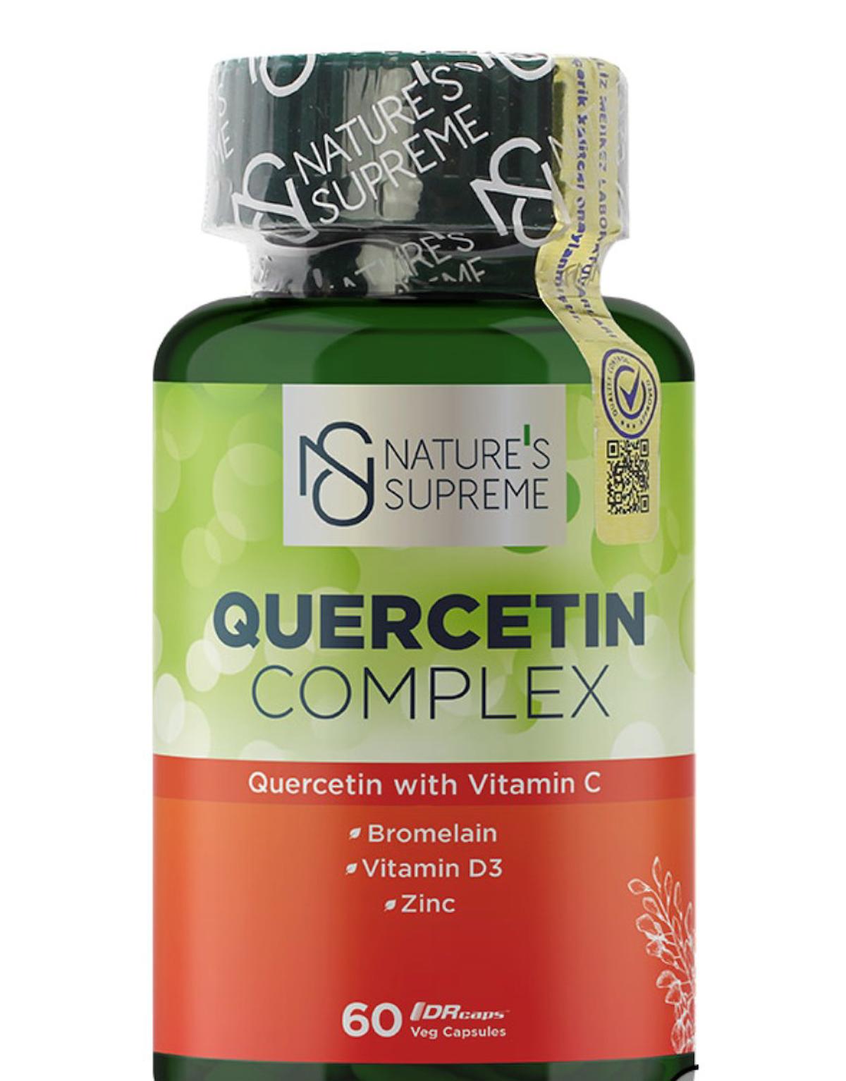 Nature'S Supreme Quercetin Aromasız Unisex Vitamin 60 Kapsül