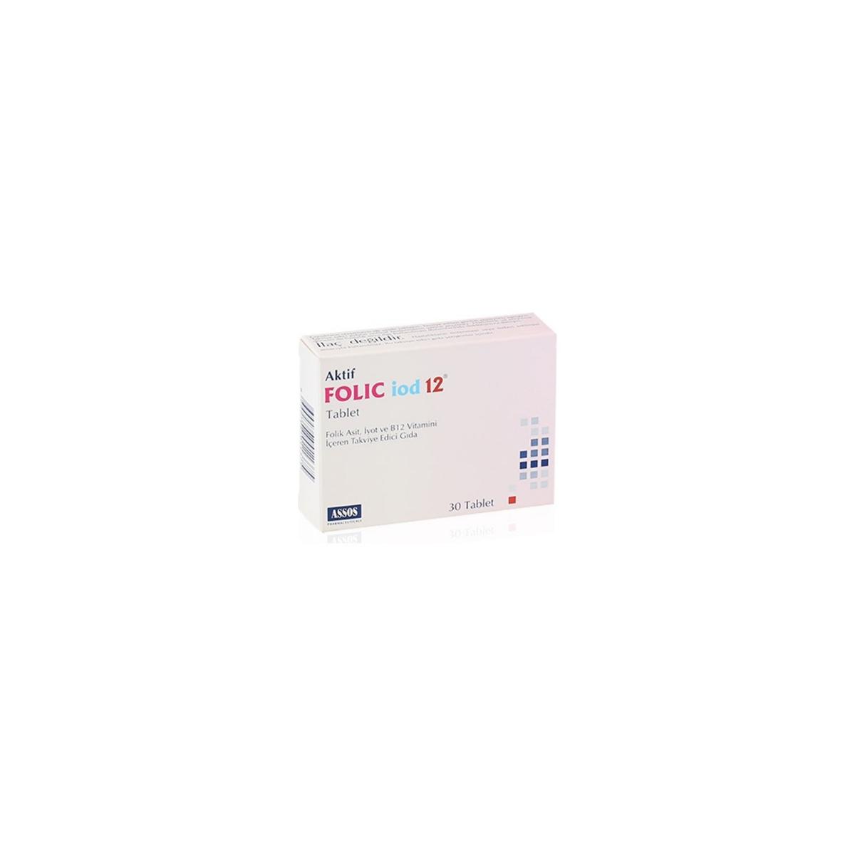 Assos Folic Iod Sade Unisex Vitamin 30 Kapsül
