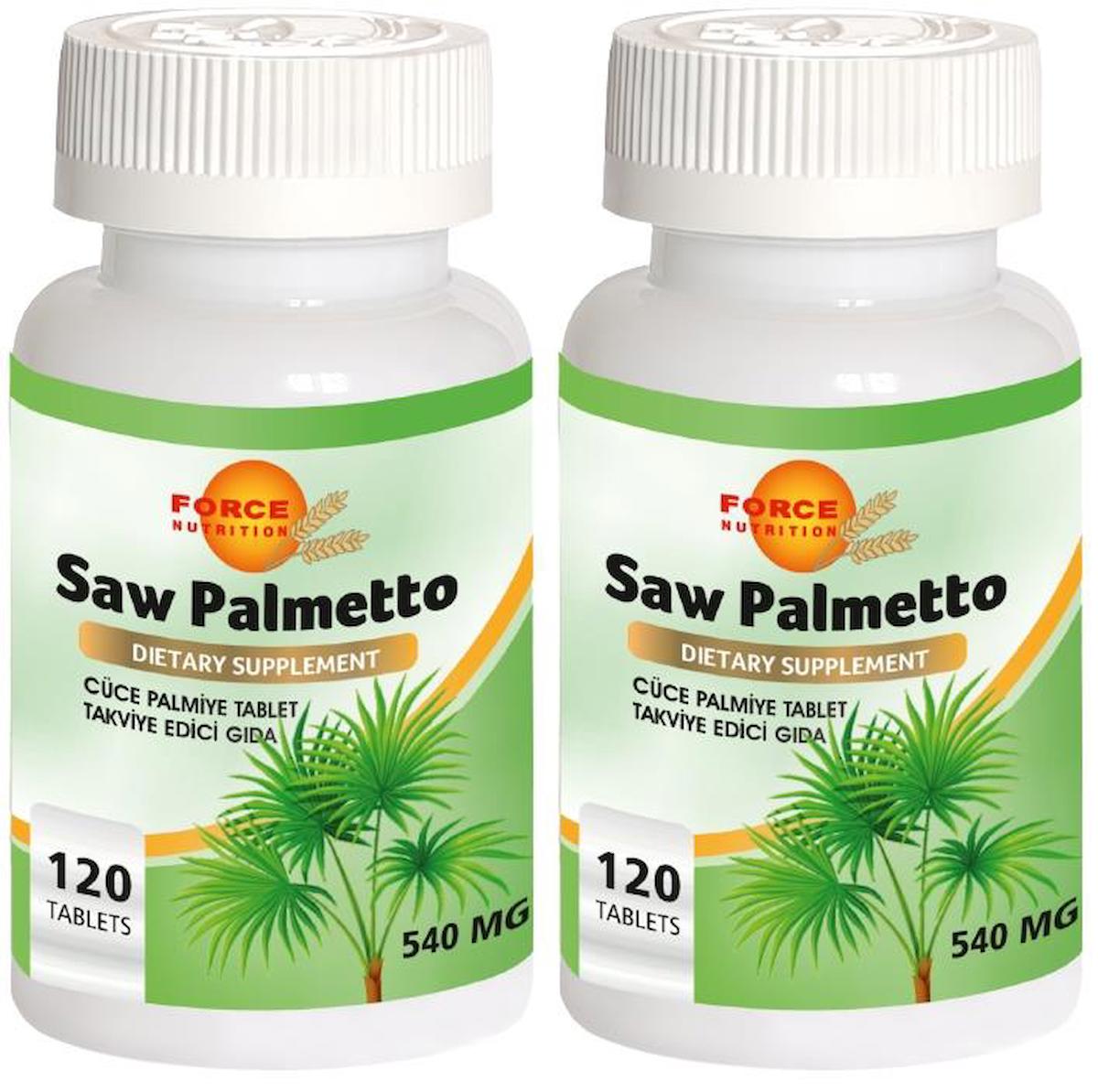 Force Nutrition Sav Palmetto Aromasız Erkek Vitamin 2x120 Tablet