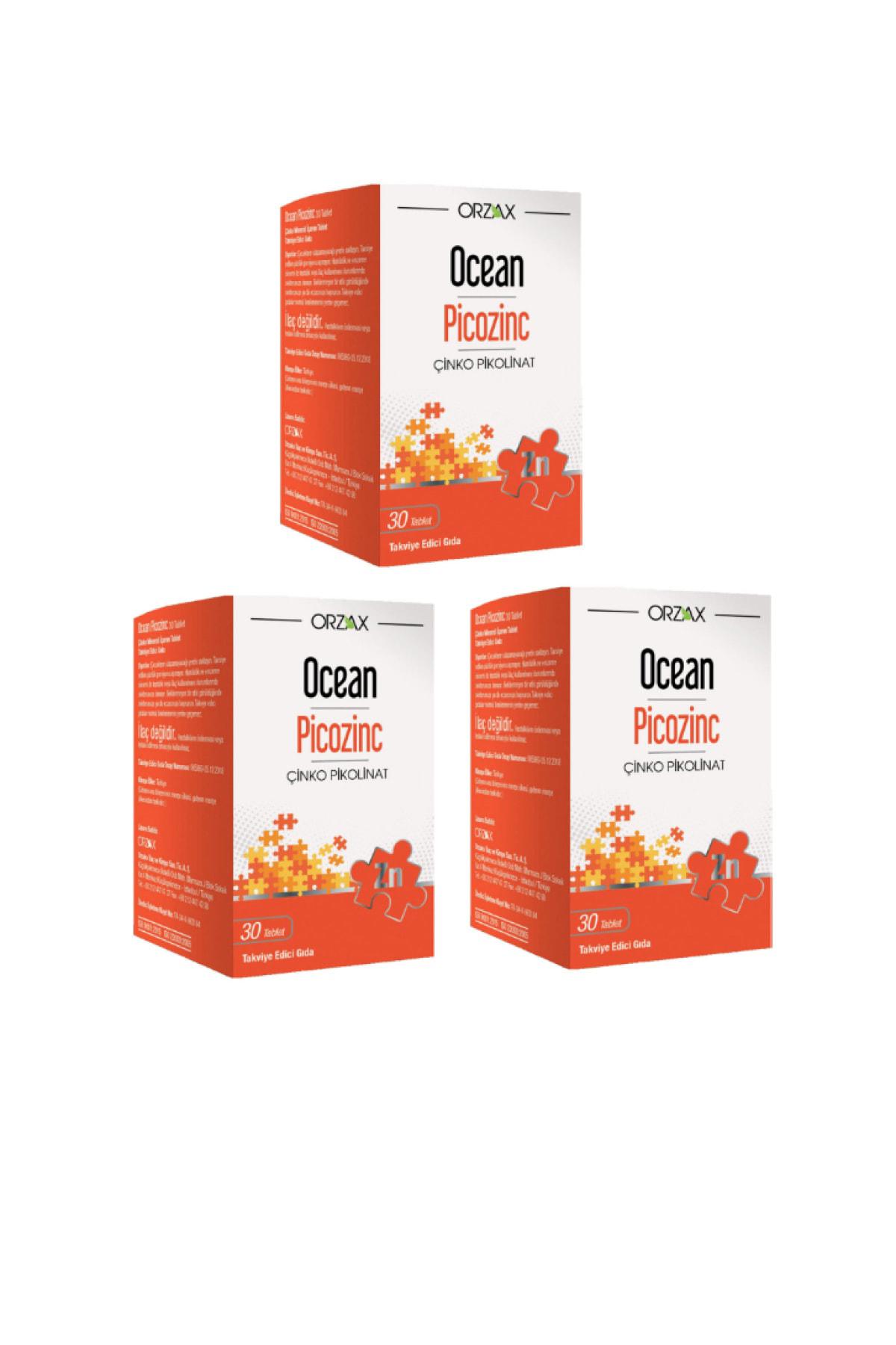 Ocean Picozinc Aromasız Unisex Vitamin 3x30 Tablet