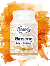 Ersağ Ginseng Sade Unisex Vitamin 60 Kapsül