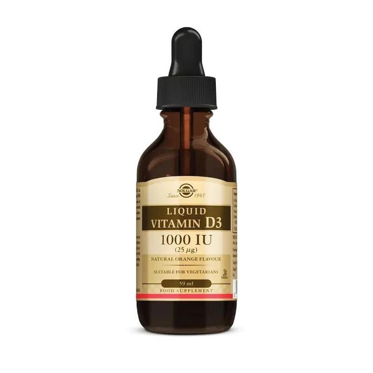 Solgar Vitamin D3 Aromasız Unisex 59 ml