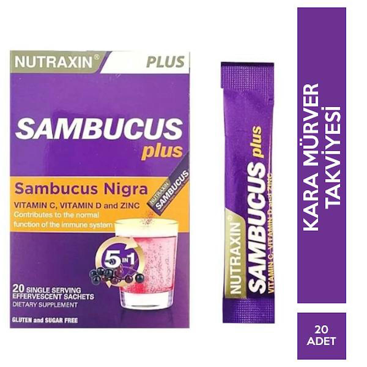 Nutraxin Sambucus Nigra Sade Unisex Vitamin 20 Adet