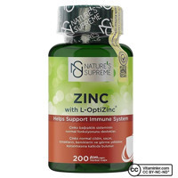 Nature'S Supreme Zinc Aromasız Unisex Vitamin 200 Kapsül